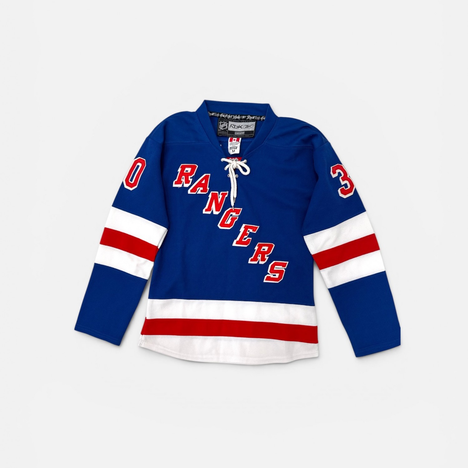 NEW YORK RANGERS LUNDQVIST 30 REEBOK NHL JERSEY M